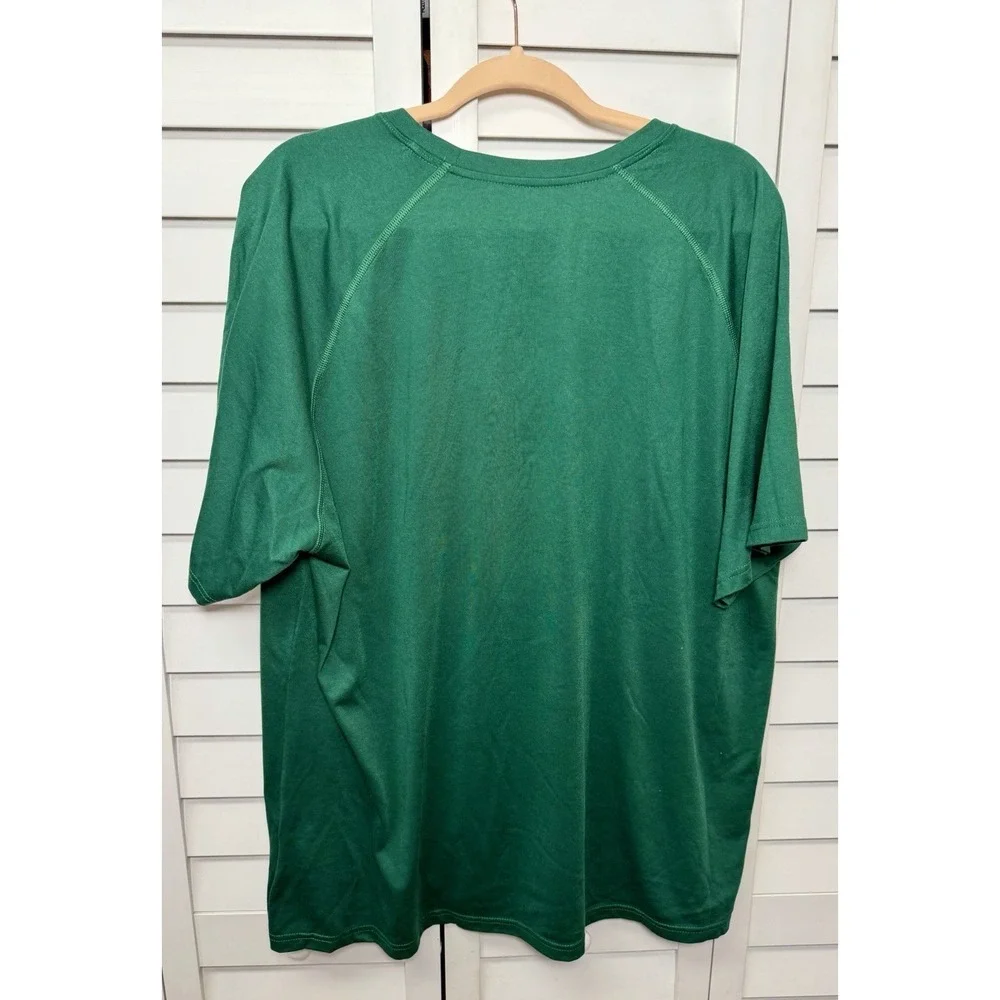 Miami Hurricanes Adidas Green Climalite Performance Baseball T-Shirt Size XL - Picture 8 of 9